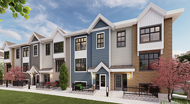 Jayman Build Park Place Townhome rendering