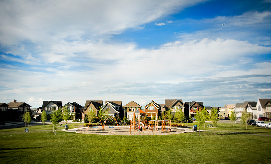 A neighbourhood playground in Mahogany