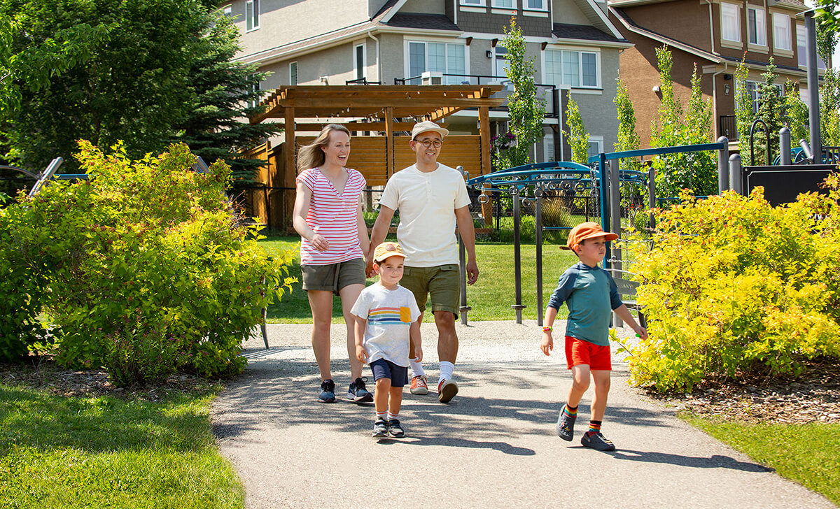 Family walking together 